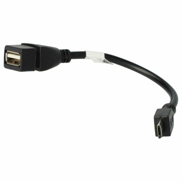 Adaptador OTG vhbw Micro-USB para USB (Fêmea) - Compatível com Nokia CA-157 e Sony-Ericsson
