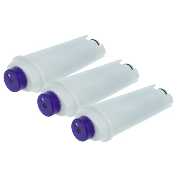 Pack 3x Filtro de Água vhbw Compatível com DeLonghi - Branco