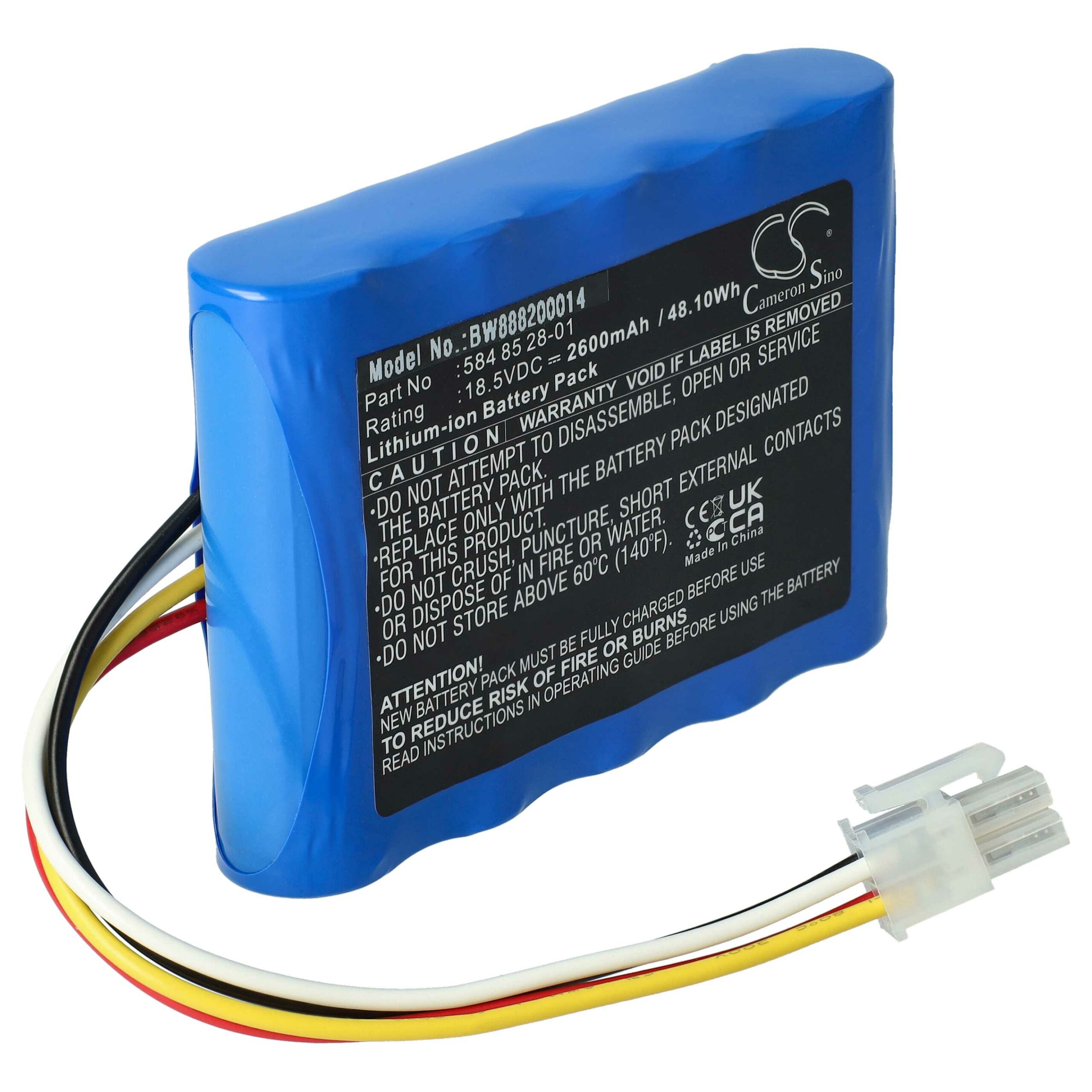 Bateria e Carregador vhbw 2600mAh para Cortadores de Relva Robóticos Gardena, Husqvarna, McCulloch, Flymo - Image 2
