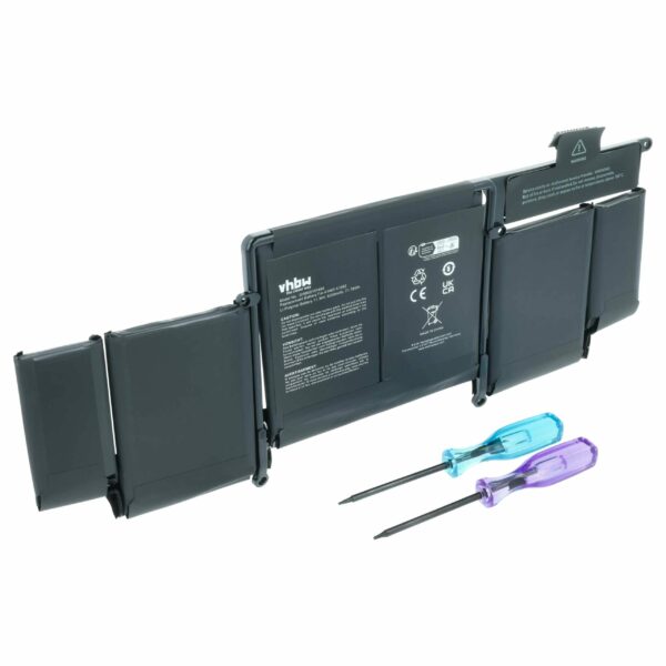 Bateria para Portátil Apple - Compatível com 020-8146, A1493, 020-8148 - 6330 mAh 11.34 V Li-polímero, Preto
