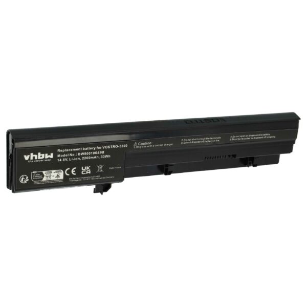 Bateria para Portátil vhbw compatível com Dell (2200 mAh, 14.8 V)
