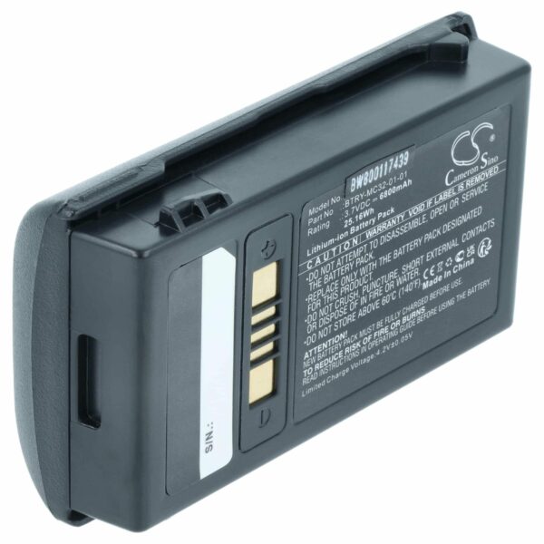 Bateria vhbw compatível com Motorola Zebra 82-000012-01, BT-000375 - Scanner Portátil 6800 mAh 3.7 V