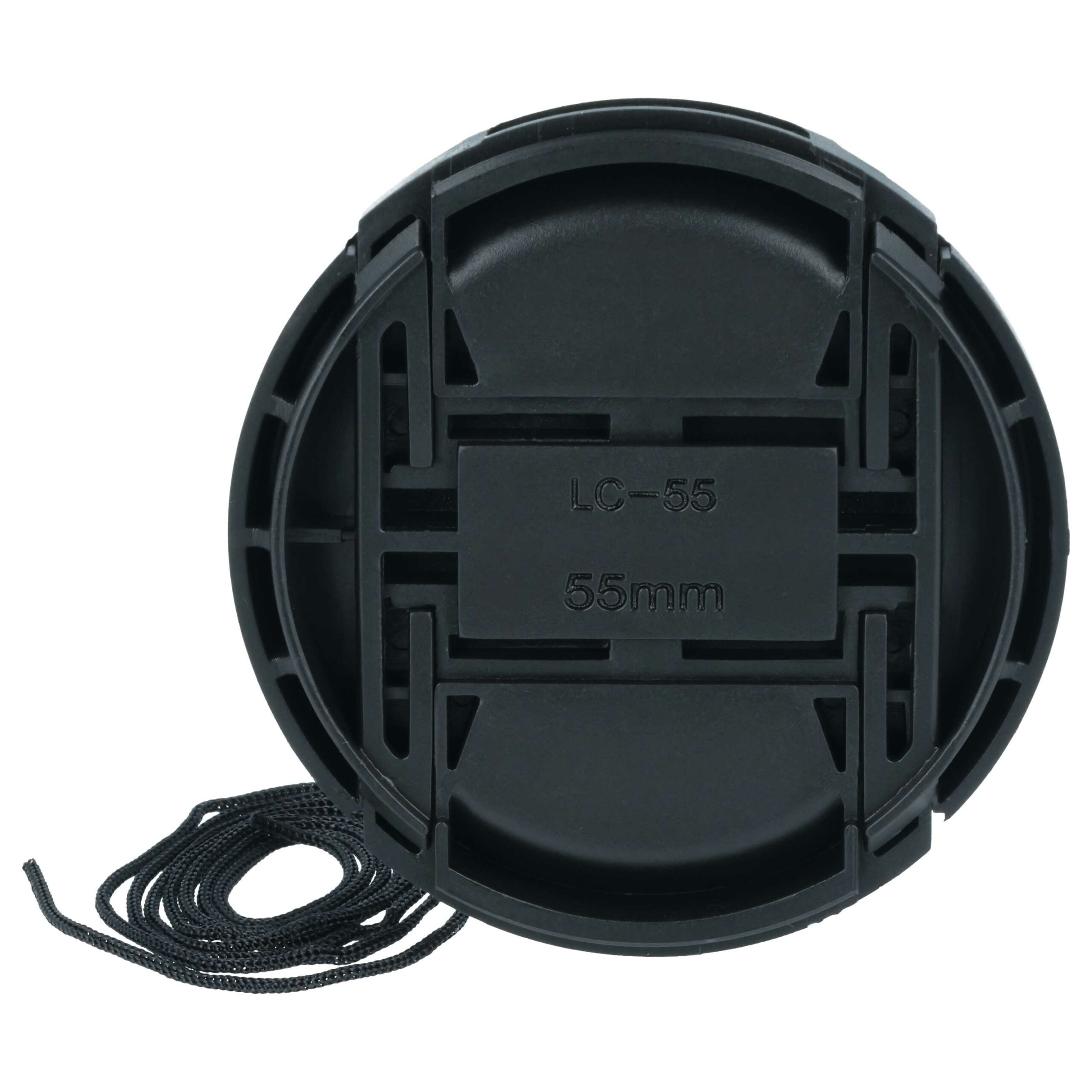 Tapa-objetivas vhbw 55 mm para Câmara - com Pega Interior, Plástico, Preto - Image 4