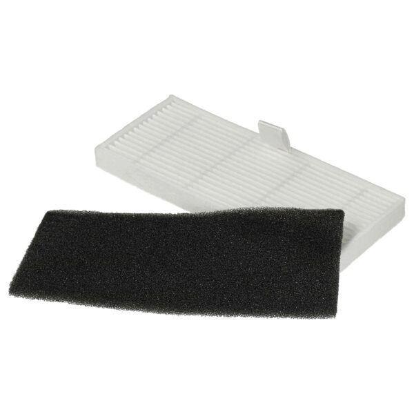 2x Filtros de Espuma e Filtro de Poeira Fina para Aspirador Robot Proscenic M8 Pro