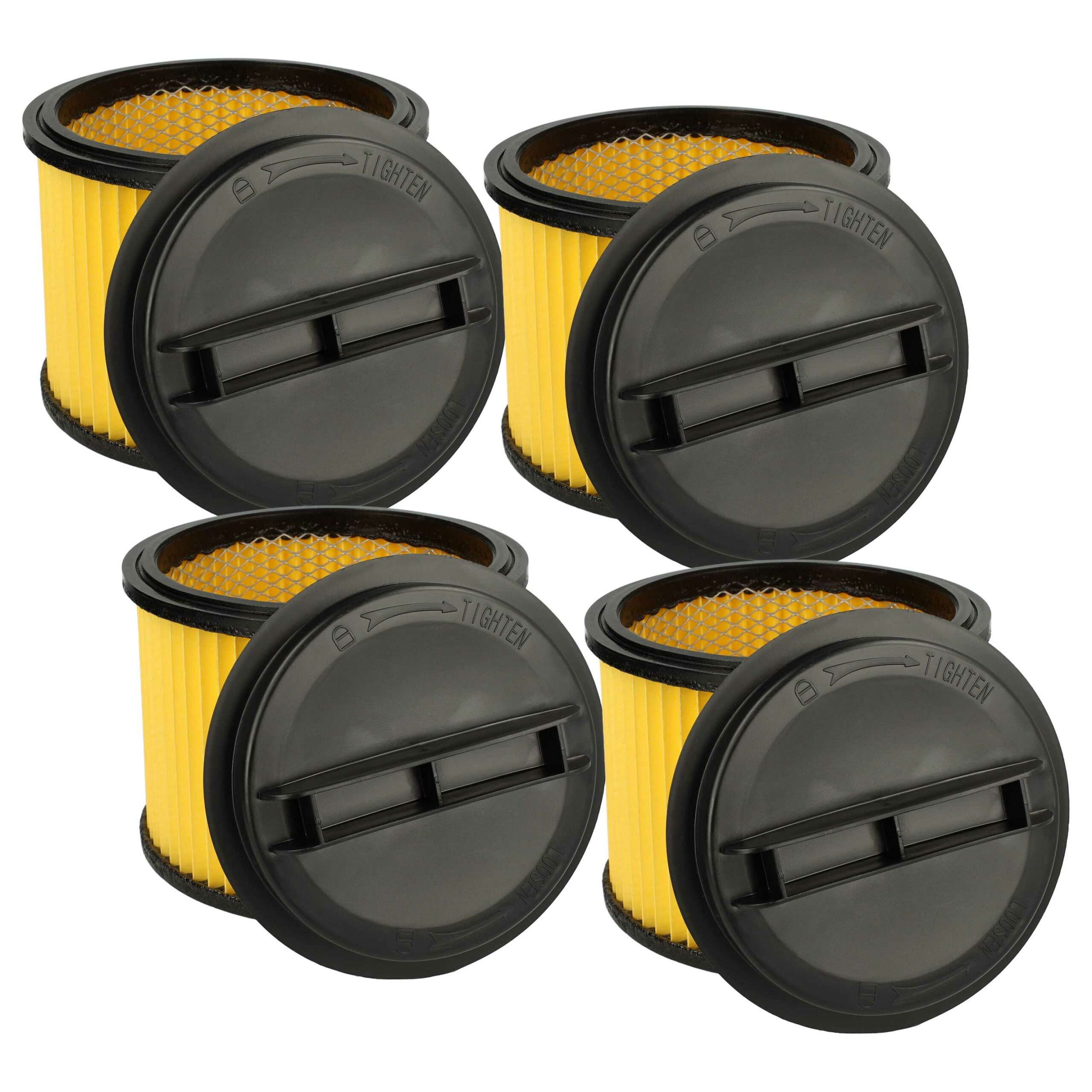 4 Filtros de Cartucho vhbw Compatíveis com Aspiradores Ozito/Einhell 23.421.75, 23.421.67