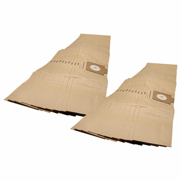 20 Sacos para Aspirador que substituem Filterclean E10, 11, K7 para Aspiradores Ergo - papel