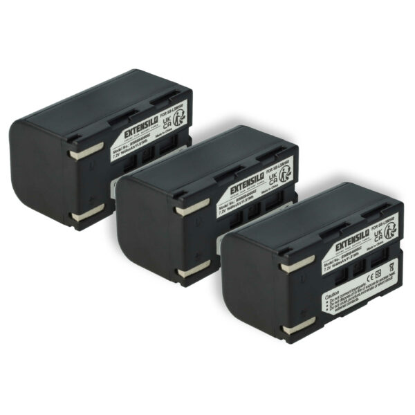 3x Bateria EXTENSILO para Samsung SB-LSM80, SB-LSM320, SB-LSM160 - 1640mAh, 7.2V, Li-Ion