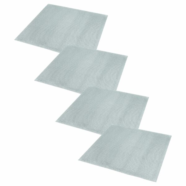 Pack de 4 Filtros de Gordura Metal Longa Duração vhbw para Exaustores Bosch, Constructa, Neff, Pitsos, Siemens