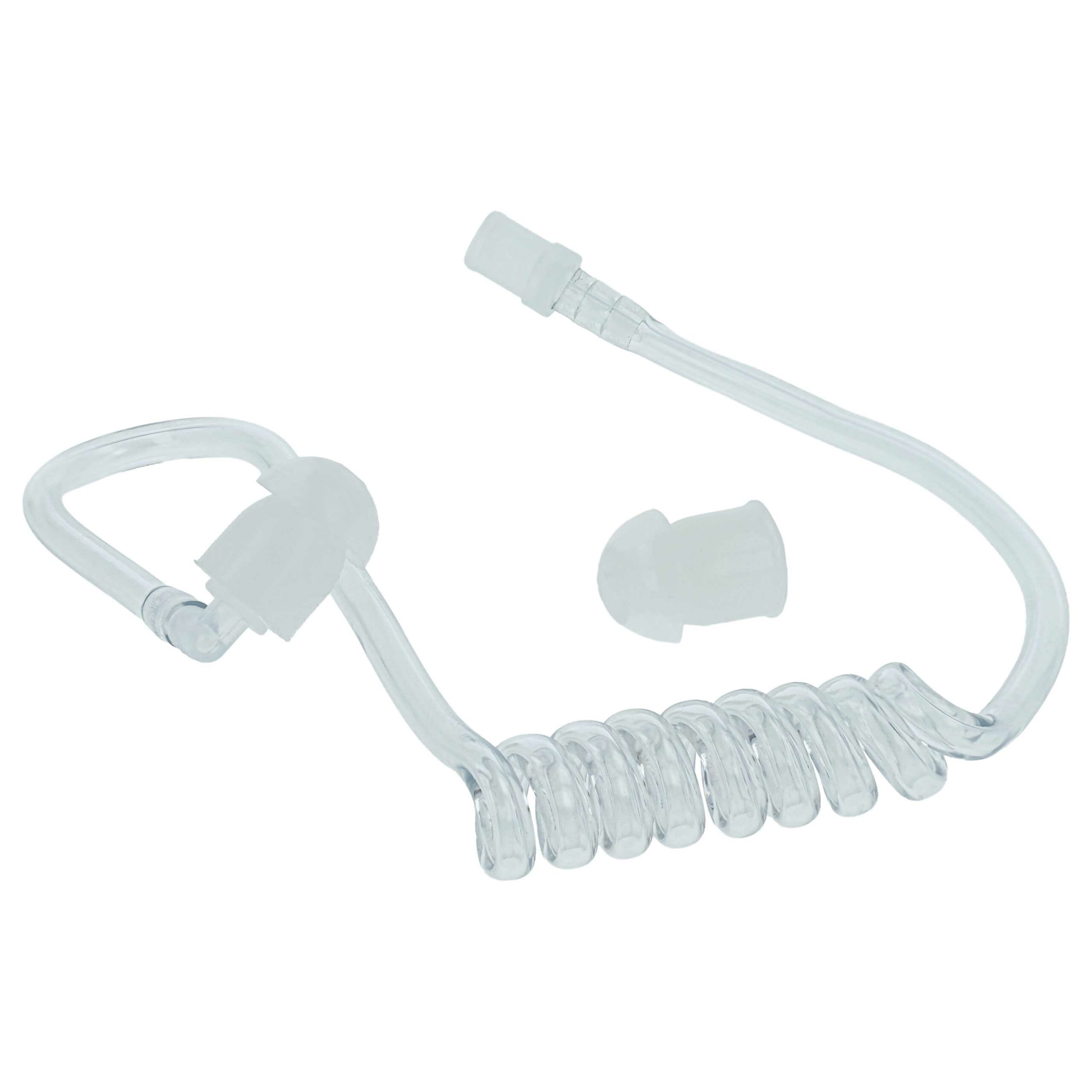10x Tubo de Áudio para Auscultador de Rádio vhbw - Inclui 20x Tampões de Ouvido, Transparente - Image 2