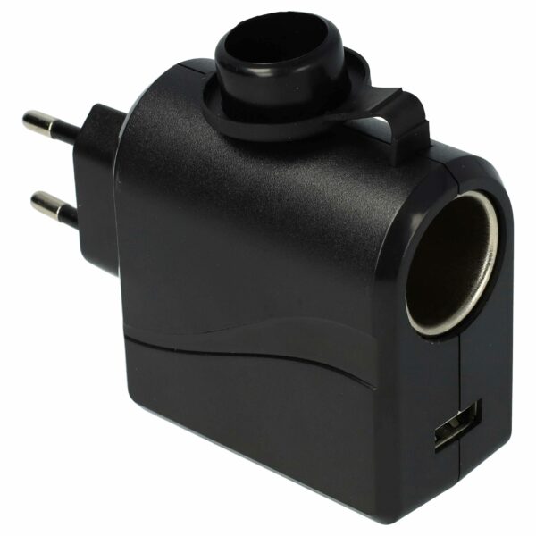 Adaptador de Tomada Veicular 12V para 220V - Carregador com Porta USB 3000 mA vhbw