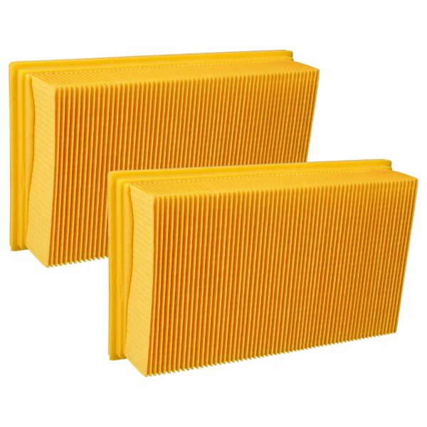 2x Filtro Plissado Plano vhbw Compatível com Bosch 607432033