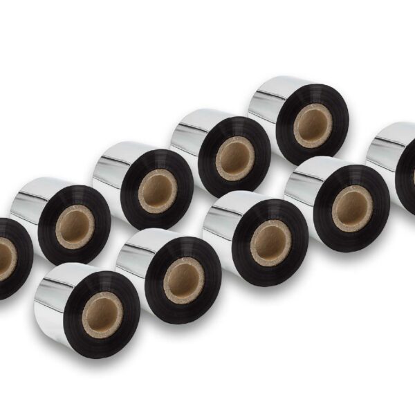 10x Fitas de Transferência Térmica vhbw para Godex, Printronix, TSC - 50 mm x 300 m, Cera-Mais
