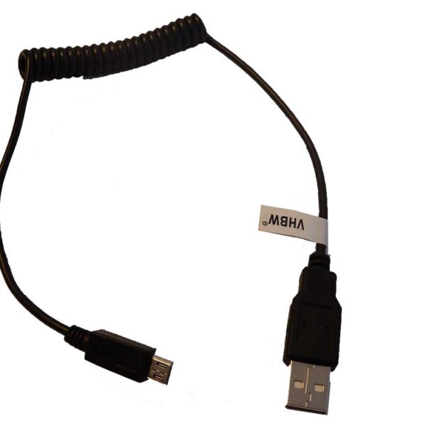 Cabo Micro-USB vhbw - USB Tipo A para Micro USB, 1 m, Preto (Compatível Panasonic K1HY04YY0106)