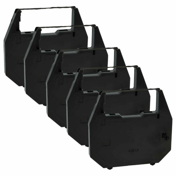 5x Fita de Tinta Compatível 186c1 para Máquina de Escrever Hanseatic - Preta