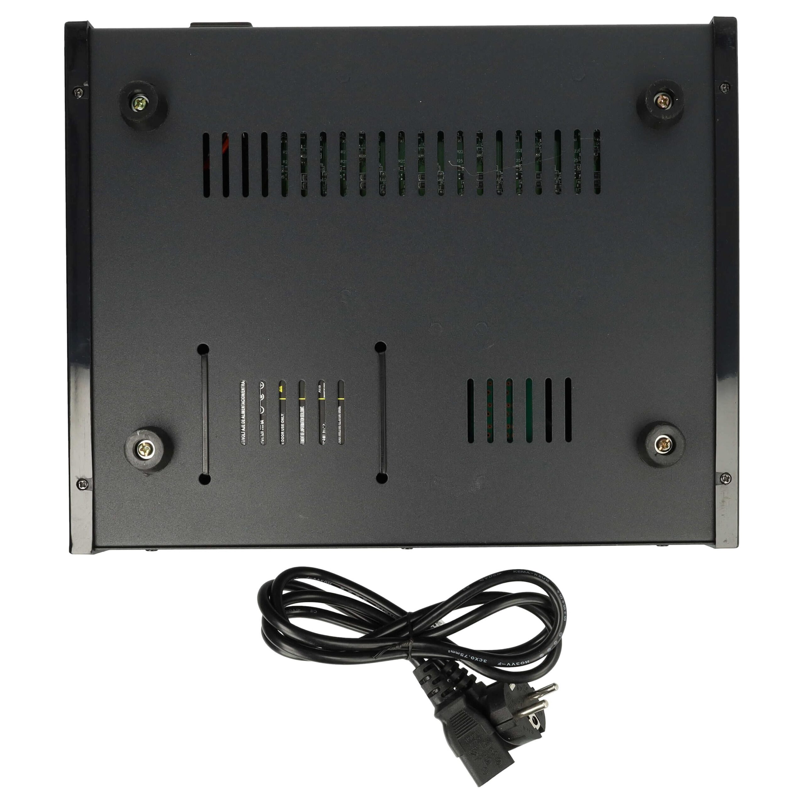 Carregador Múltiplo vhbw com Cabo de Alimentação para Kenwood TK-3360E Walkie-Talkie 12V 6A - Image 2
