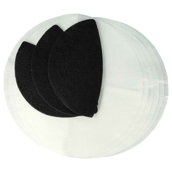 Conjunto de 3 filtros de carvão ativado e 6 filtros de papel para fritadeira DeLonghi DL F38 vhbw
