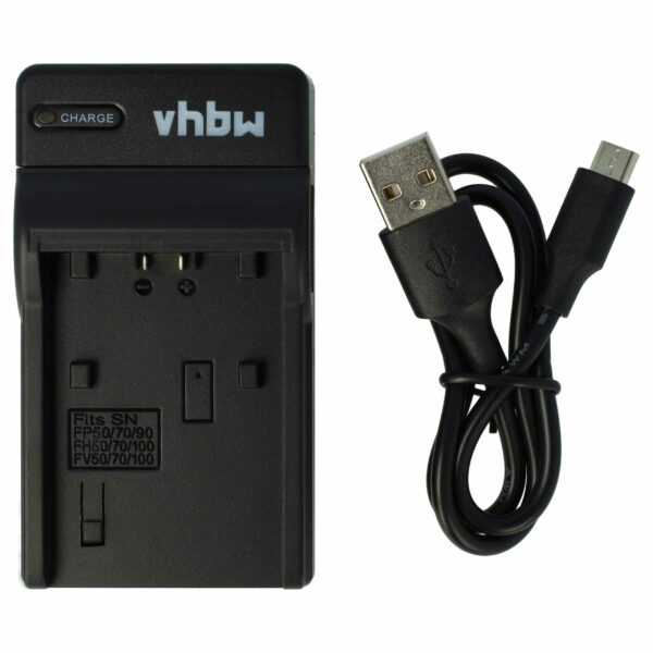 Carregador USB-C + Cabo para Sony DCR-DVD150 - vhbw 0,5 A