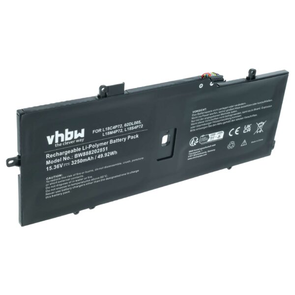 Bateria vhbw para portátil Lenovo ThinkPad X1 Carbon e X1 Yoga (3200 mAh, 15.36 V)