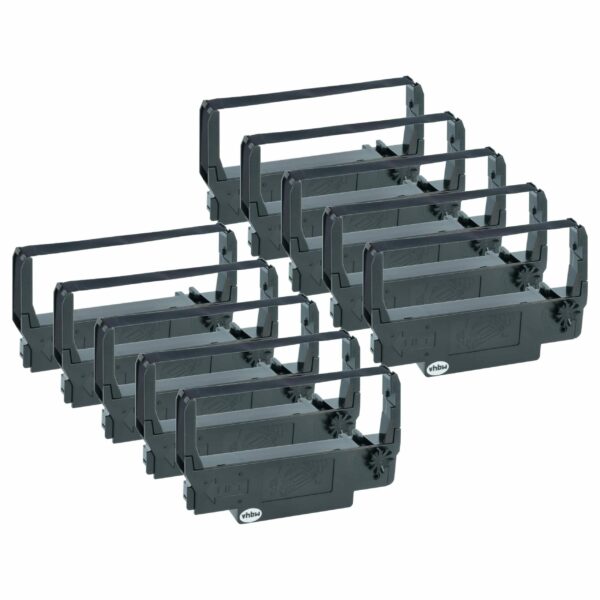 Pack 10x Fita de Tinta Compatível Epson C43S015451, 655N para Impressora Matricial Hyundai - Preto