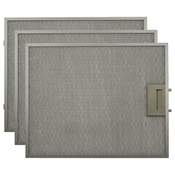 Filtro de Gordura Metálico 3x Compatível com Bosch Siemens 00703537 vhbw