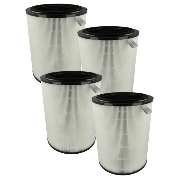 4x Filtro vhbw substituição para Philips AC2939, FY2180/30 - Pré-filtro + HEPA + Carvão Ativado