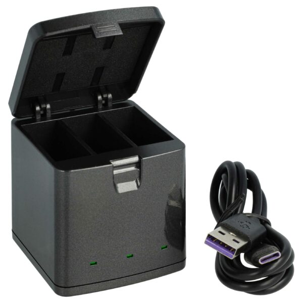 Carregador USB-C + Cabo USB-C vhbw para GoPro (substitui JH-GP13)