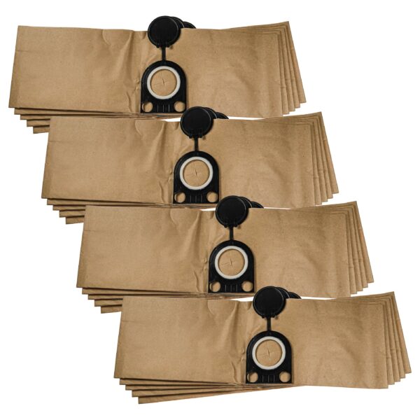 20x Sacos para Aspirador vhbw para Metabo AS 20 L, AS 1200 - Papel