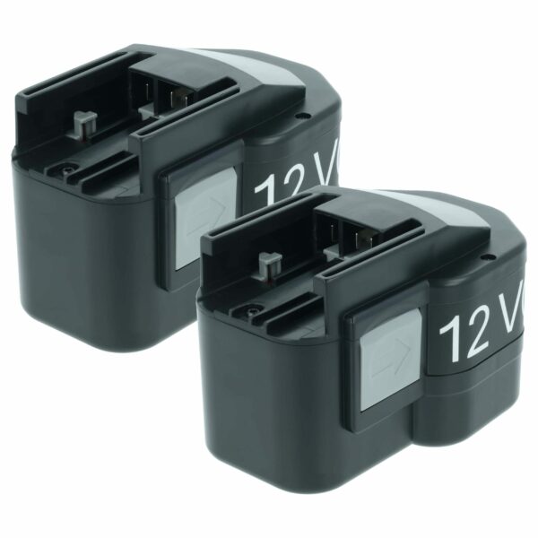 2x Bateria compatível AEG 48-11-1900, 48-11-1960, 48-11-1950 Ferramenta Elétrica - 1500 mAh, 12 V, NiMH