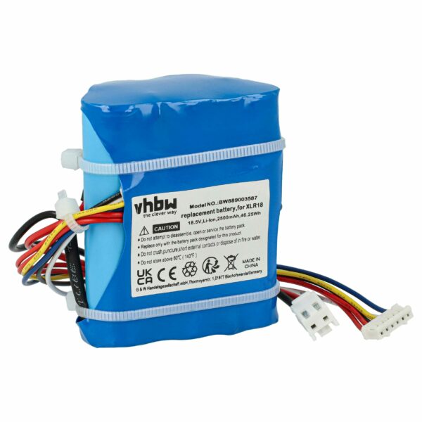 Bateria vhbw para DeLonghi XLR18 - 18.5V, 2500mAh, Li-Ion