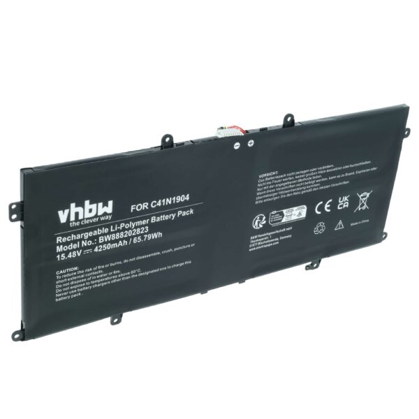 Bateria para Notebook Asus compatível com 0B200-03660400, 0B200-03660000, 02B200-03660500 - 4250 mAh 15.48 V Li-polymer