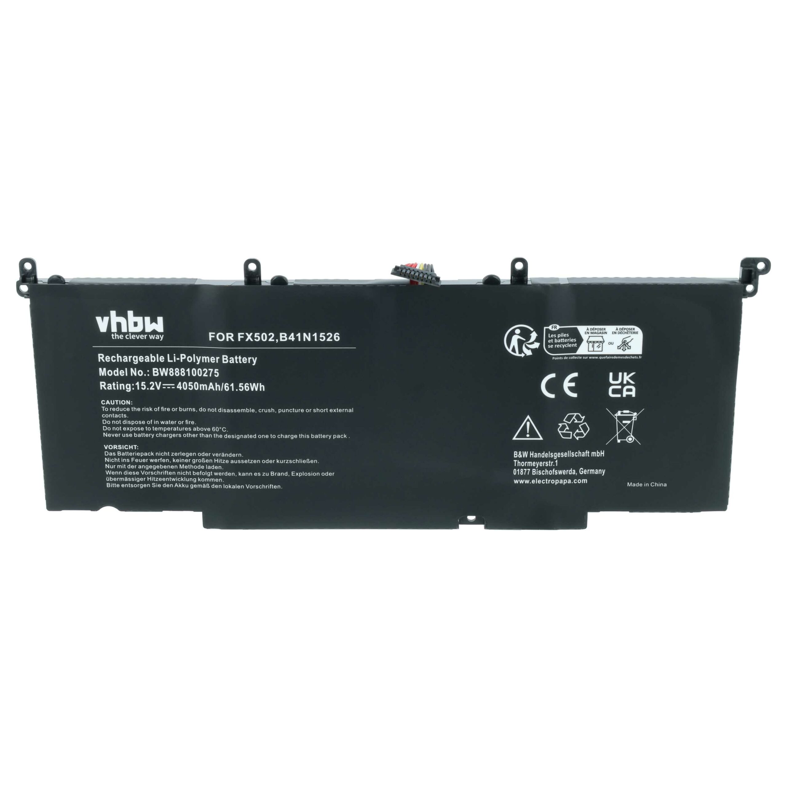 Bateria vhbw para Asus B41N1526 - 4050 mAh 15.2 V Li-polímero - Image 3