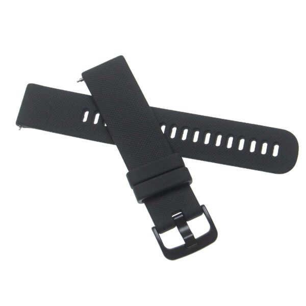 Bracelete para Garmin Venu Smartwatch - 12,1 + 9,2 cm, 20mm, silicone, preto