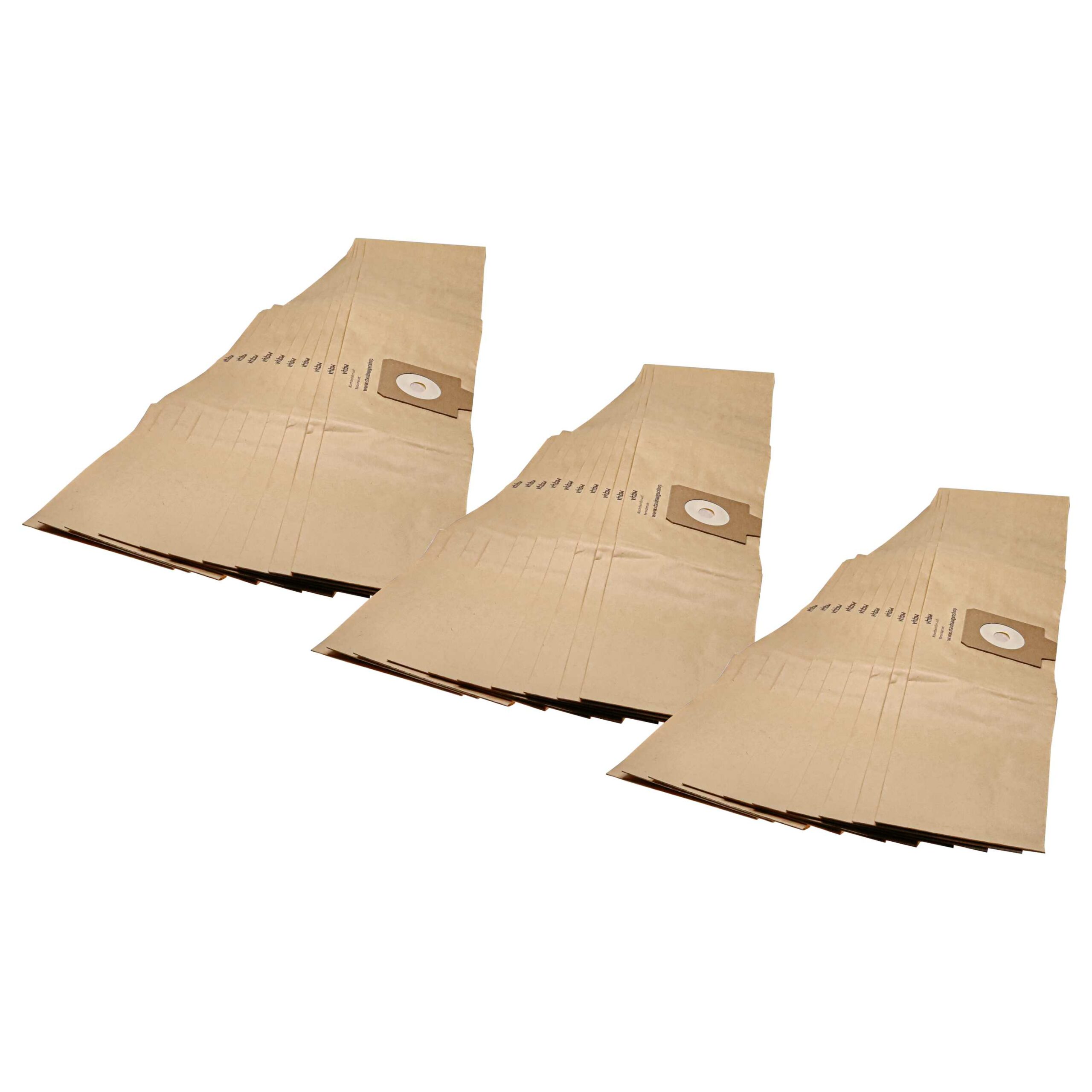 Pack 30x Sacos de Aspirador vhbw para Filterclean 11, K7, E10 e Aspiradores Ergo