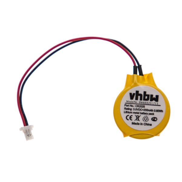 Bateria BIOS para Portátil CR2025W - 200 mAh 3V Li-Mn vhbw