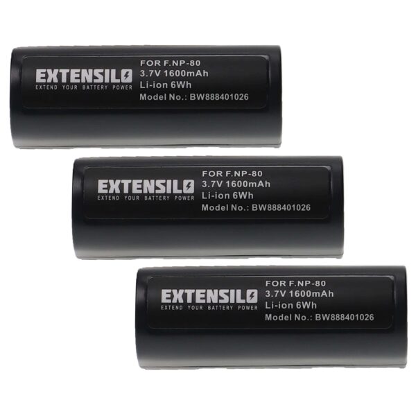 3x Bateria compatível com Epson EU-85, EPALB1, B32B818233, B32B818232 - 1600mAh, 3.7V, Li-Ion