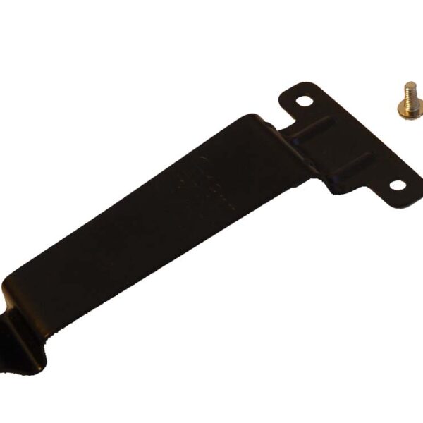 Clipe de cinto vhbw para rádio Kenwood TH-205 - Com parafusos de fixação, metal, preto