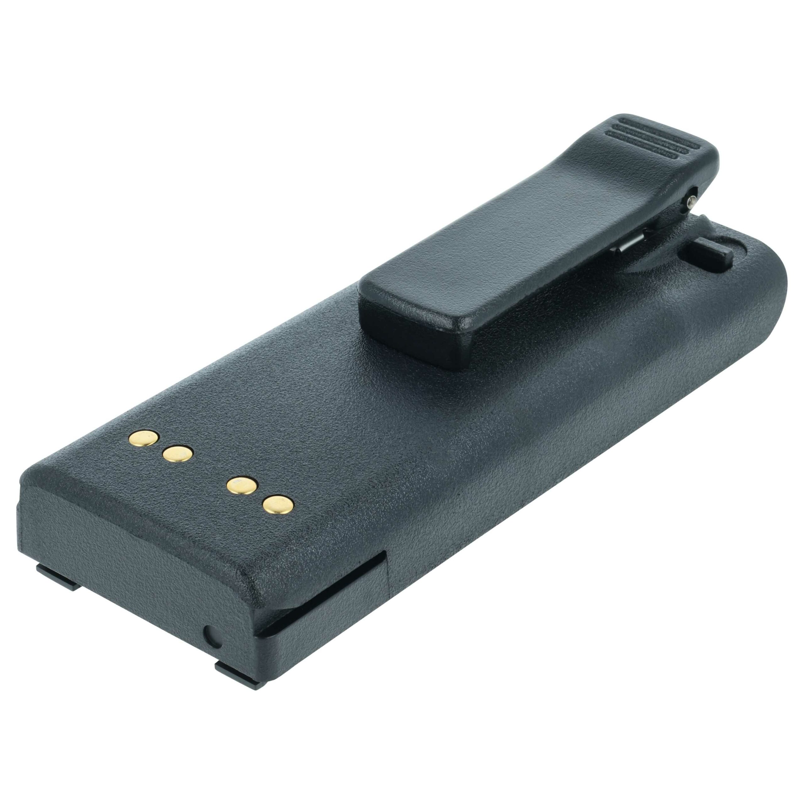 Bateria vhbw 5x para Motorola NTN7143, NTN7143CR, NTN7143B, NTN7143A - 2500 mAh 7.5 V NiMH + Clip de Cintura - Image 2
