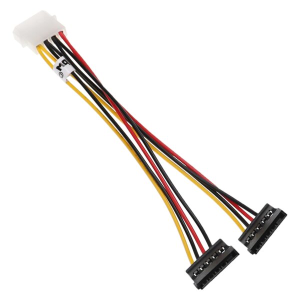 Cabo de Alimentação Y vhbw 5x para 2x Tomada SATA para Discos Rígidos - 19,5 cm