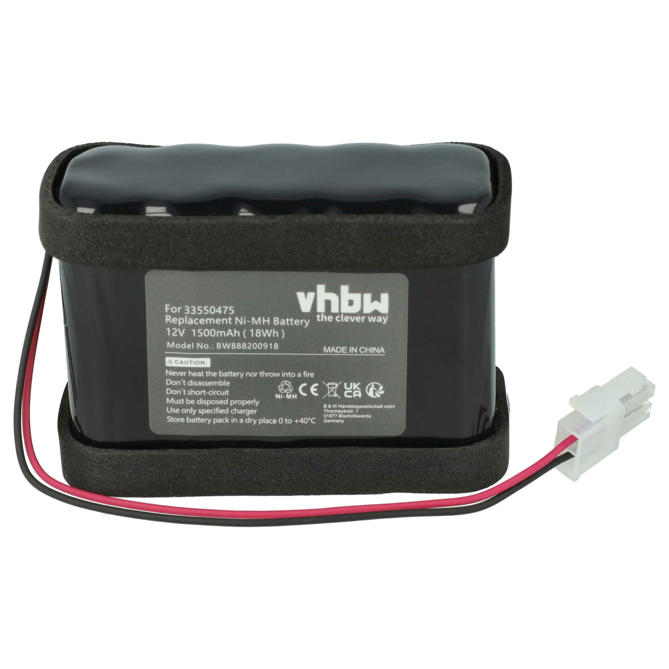 Bateria de Substituição 2x para Operador de Portão Automático Besam 12V 1500 mAh NiMH - Image 3