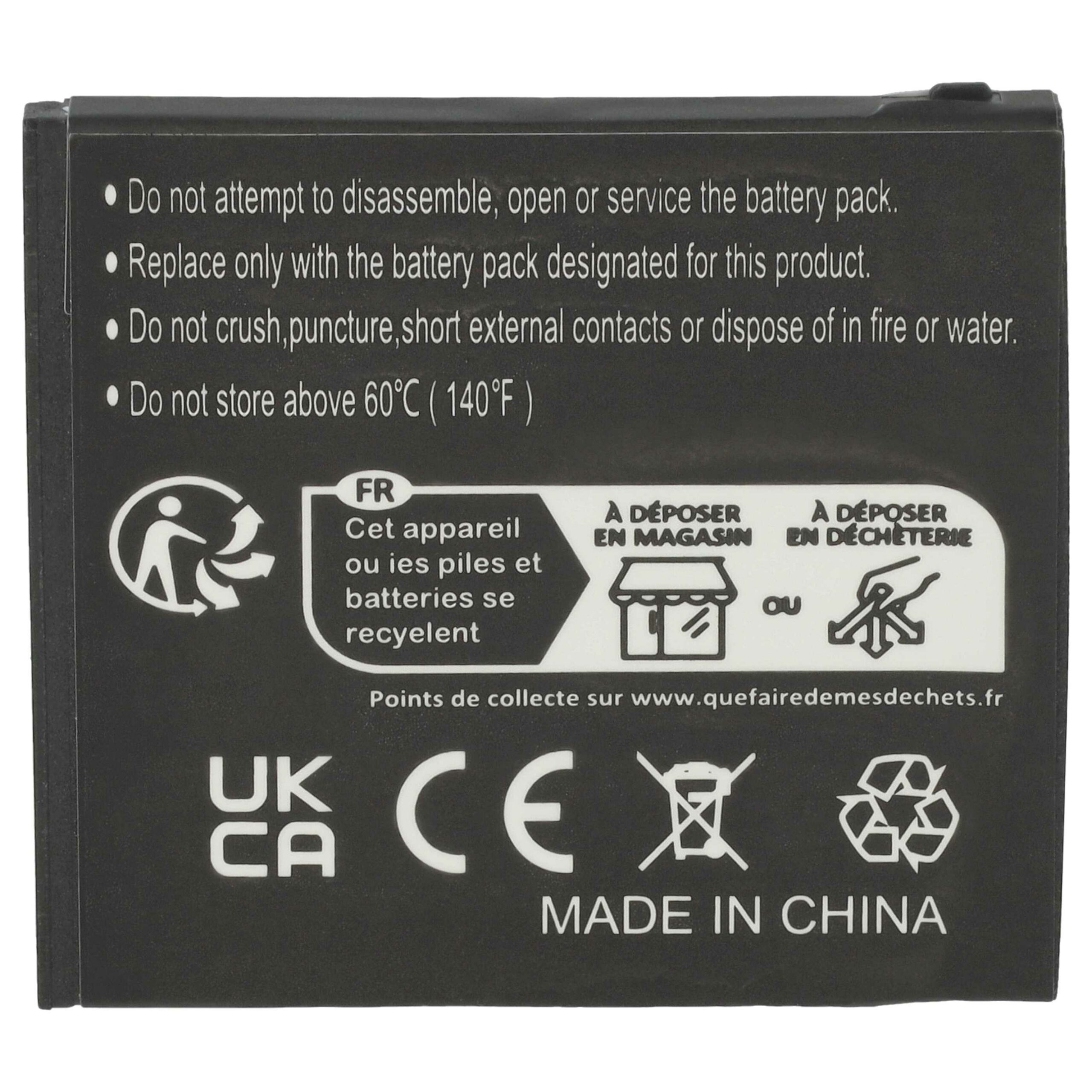 Bateria para Telemóvel Doro DBF-800 - 800 mAh 3.7V Li-Ion vhbw - Image 4