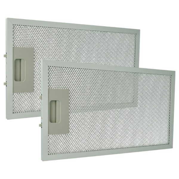 2x Filtro de Gordura Metal Longa Duração compatível com Klarstein 10032228
