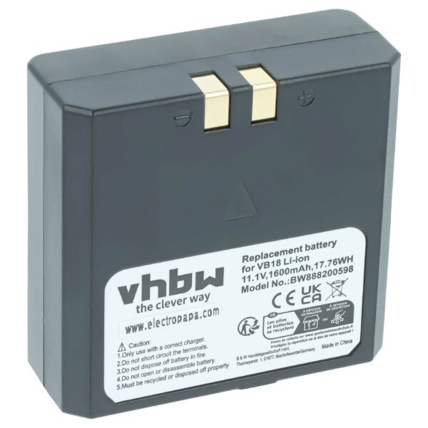 Bateria vhbw para Flash de Câmara Flashpoint FPLFSMZLRB - 1600 mAh 11.1 V Li-Ion