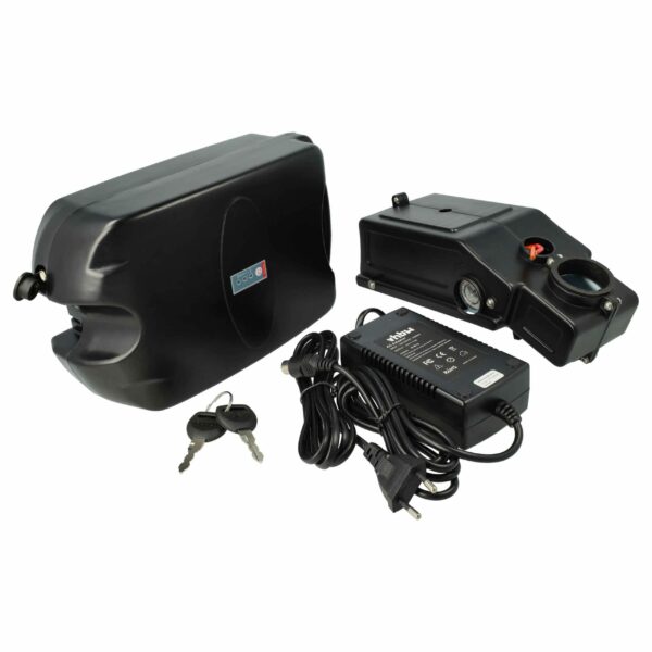 Bateria para Selim de E-bike vhbw 13,2 Ah + Suporte + Carregador