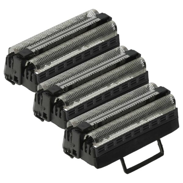 3x Lâminas Duplas para Barbeador vhbw - Compatível com XS78, GS78, GS71, GS74 - Preto/Prateado