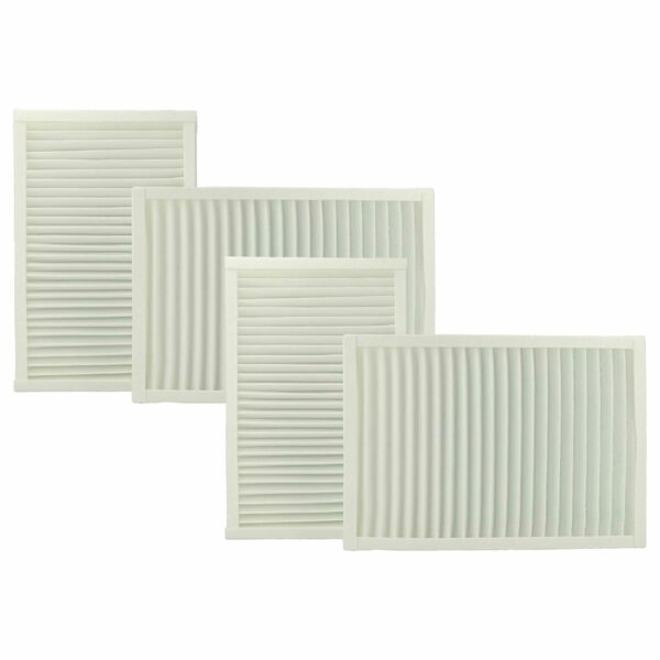 Conjunto de 4 Filtros vhbw para Sistema de Ventilação Viessmann 7543981 - Filtro de Saída (G4) e Entrada (F7)