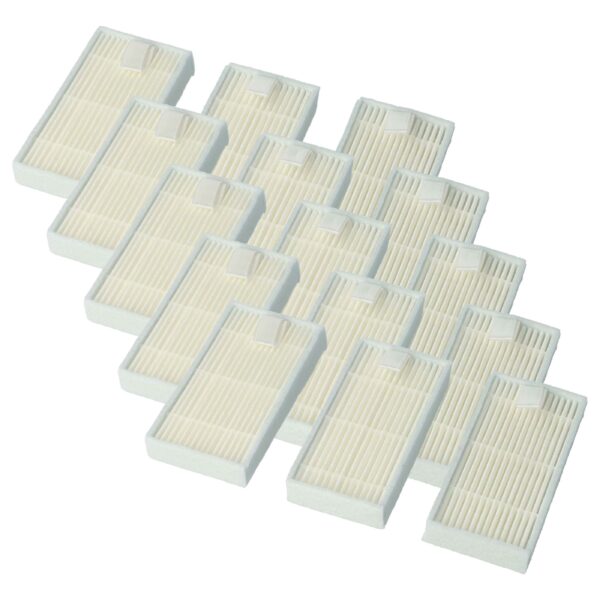 Conjunto de 15 Filtros HEPA H11 para Medion MD18500, MD18501, E32 SW, iLife V5, Proscenic 790T - vhbw