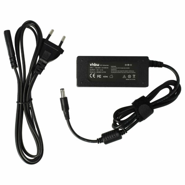 Adaptador de Alimentação vhbw 40W para Portáteis Samsung - Substitui ADP-4019S, AD-6019, AD-4019R e modelos compatíveis