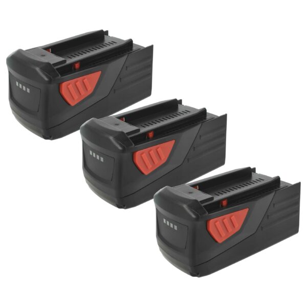 Pack de 3 Baterias vhbw 36V 5000 mAh para Ferramentas Hilti B36, B36V
