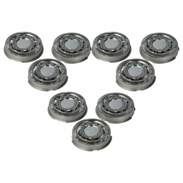 9 Cabeças de Corte para Barbear Compatíveis com Philips SH70/50, SH70/60, SH70, SH71, SH71/50 - vhbw