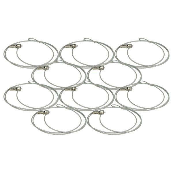 10x Cadeado Kensington para Portátil, Notebook - Cabo de Aço com Código, 1.8 m